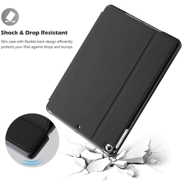 2️⃣Smart Case for IPad Air 2 Black & Leather - Picture 6 of 16